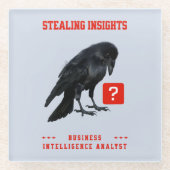 Crow Business Intelligence-Analyst Glasuntersetzer (Vorderseite)