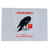 Crow Business Intelligence-Analyst Große Geschenktüte (Rückseite)