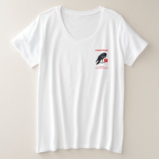 Crow Business Intelligence-Analyst Große Größe T-Shirt (Design vorne)