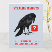 Crow Business Intelligence-Analyst Karte (Gelbe Blume)
