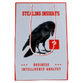 Crow Business Intelligence-Analyst Mittlere Geschenktüte (Rückseite)