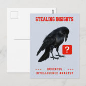 Crow Business Intelligence-Analyst Postkarte (Vorne/Hinten)