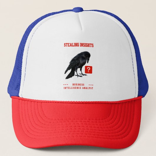 Crow Business Intelligence-Analyst Truckerkappe (Vorderseite)