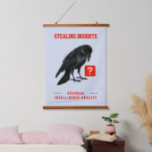 Crow Business Intelligence-Analyst Wandteppich Mit Holzrahmen (Schlafzimmer)