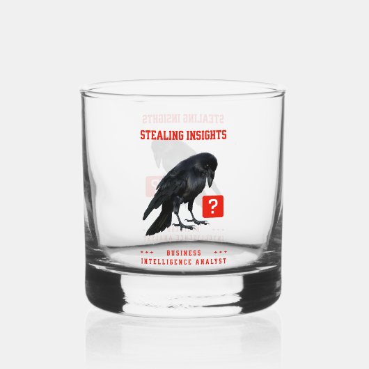 Crow Business Intelligence-Analyst Whiskyglas (Vorderseite)