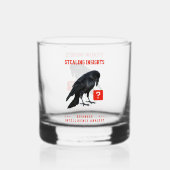 Crow Business Intelligence-Analyst Whiskyglas (Rückseite)