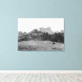 Crow Butte bei Ft. Robinson Fotograph Leinwanddruck (Insitu (Holzboden))