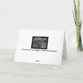 Crow Christmas Angel Card Feiertagskarte (Rückseite)