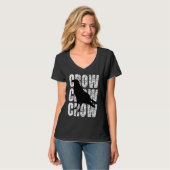 Crow Clever Raven Crow Blackbird T-Shirt (Vorderseite Vollansicht)