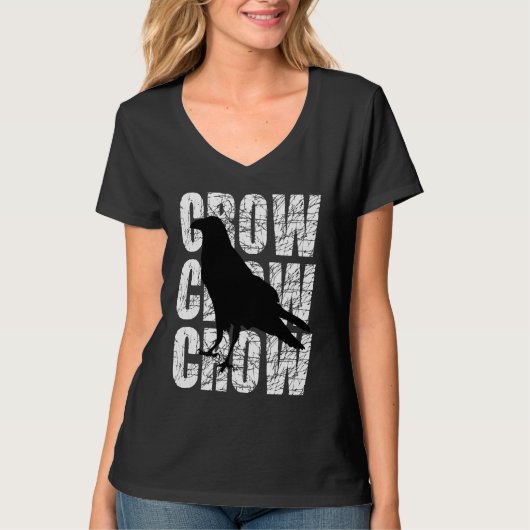 Crow Clever Raven Crow Blackbird T-Shirt (Vorderseite)