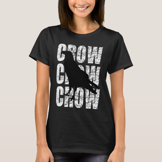 Crow Clever Raven Crow Blackbird T-Shirt (Vorderseite)