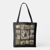 Crow Collage Art Tasche (Rückseite)