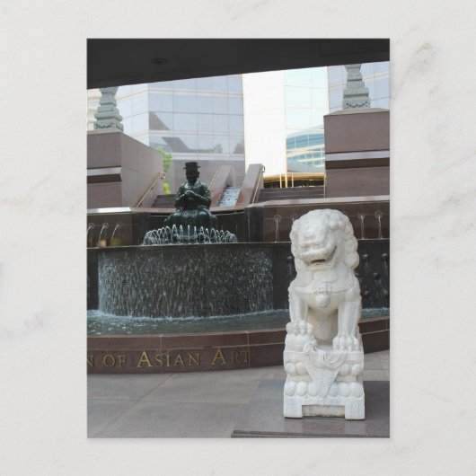 Crow Collection of Asian Art Fountain # 1 Postkarte (Vorderseite)