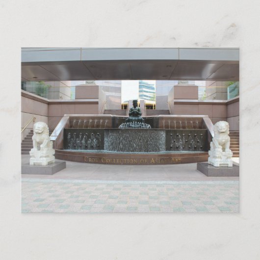 Crow Collection of Asian Art Fountain # 2 Postkarte (Vorderseite)