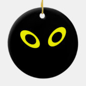 Crow Custom Gothic Medallion Keramik Ornament (Hinten)