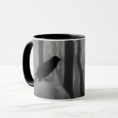 Crow Deep im Wald Tasse (Vorderseite Links)