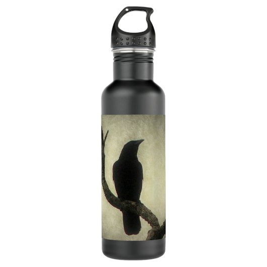 Crow Edelstahlflasche (Vorderseite)