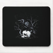 Crow, F-Caw-F Bird Moon Gothic Adult Humor Mousepad (Vorne)