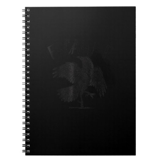 Crow, F-Caw-F Funny Bird Aesthetic Casual Notizblock (Vorderseite)