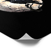 Crow F-Caw-F Funny Bird Aesthetic Casual Poster (Ecke)