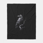 Crow, F-Caw-F Funny Bird Classic Cool Fleecedecke (Vorderseite)