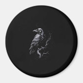 Crow, F-Caw-F Funny Bird Classic Cool Magnet (Vorne)