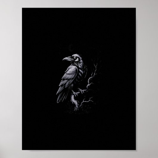 Crow, F-Caw-F Funny Bird Classic Cool Poster (Vorne)