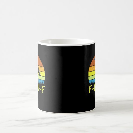 Crow F-Caw-F Funny Bird Classic Minimal Clean Kaffeetasse (Mittel)