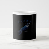 Crow, F-Caw-F Funny Bird Creative Casual Jumbo-Tasse (Vorderseite)