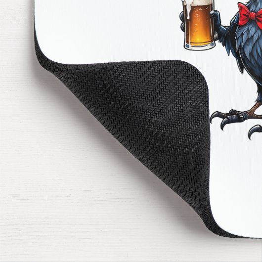 Crow, F-Caw-F Funny Bird Creative Casual Mousepad (Ecke)