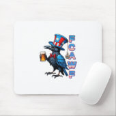 Crow, F-Caw-F Funny Bird Creative Casual Mousepad (Mit Mouse)