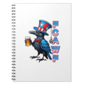 Crow, F-Caw-F Funny Bird Creative Casual Notizblock (Vorderseite)