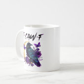 Crow F-Caw-F Funny Bird F-Caw-F Moon Gothic Adult Kaffeetasse (Vorderseite Links)