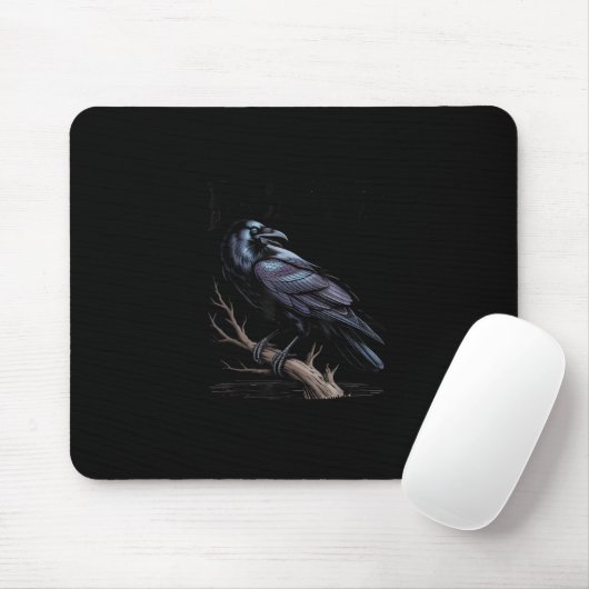 Crow, F-Caw-F Funny Bird Funny Quote Mousepad (Mit Mouse)