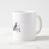 Crow, F-Caw-F Funny Bird Funny Trendy Jumbo-Tasse (Vorderseite Rechts)