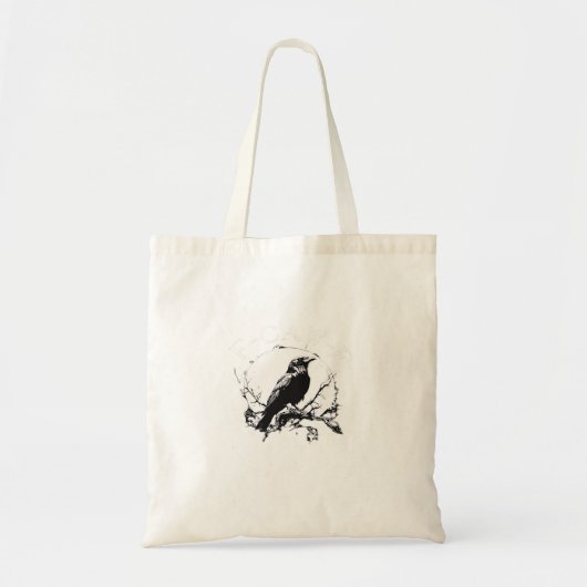 Crow, F-Caw-F Funny Bird Funny Trendy Tragetasche (Vorne)