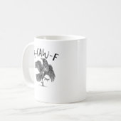 Crow, F-Caw-F Funny Bird Kaffeetasse (Vorderseite Links)