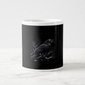 Crow, F-Caw-F Funny Bird Minimal Clean Jumbo-Tasse (Vorderseite)