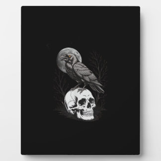 Crow, F-Caw-F Funny Bird Moon Gothic Adult Humor C Fotoplatte