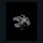 Crow, F-Caw-F Funny Bird Moon Gothic Adult Humor C Poster<br><div class="desc">Crow,  F-Caw-F Funny Bird Moon Gothic Adult Humor Classic Retro Style: A classic retro crow design with gothic moon vibes. Great for vintage Halloween fans. Eerie,  nostalgic,  and fun.</div>