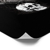 Crow, F-Caw-F Funny Bird Moon Gothic Adult Humor C Poster (Ecke)