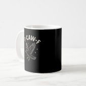 Crow F-Caw-F Funny Bird Moon Gothic Adult Humor Cr Kaffeetasse (Vorderseite Links)