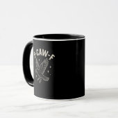 Crow F-Caw-F Funny Bird Moon Gothic Adult Humor Cr Tasse (Vorderseite Links)