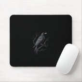 Crow, F-Caw-F Funny Bird Moon Gothic Adult Humor T Mousepad (Mit Mouse)