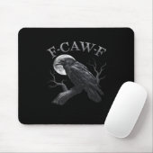 Crow F-Caw-F Funny Bird Moon Retro Classic Mousepad (Mit Mouse)