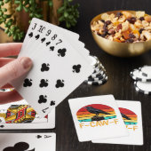 Crow, F-Caw-F Funny Bird Retro Classic Spielkarten (In Situ)