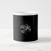 Crow, F-Caw-F Funny Bird Retro Graphic Jumbo-Tasse (Vorderseite)
