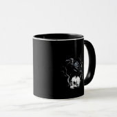 Crow F-Caw-F Funny Bird Saying Humor Meme Desin Tasse (VorderseiteRechts)