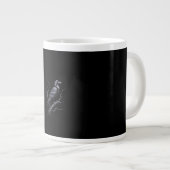 Crow F-Caw-F Funny Bird Saying Humor Meme Jumbo-Tasse (Vorderseite Rechts)