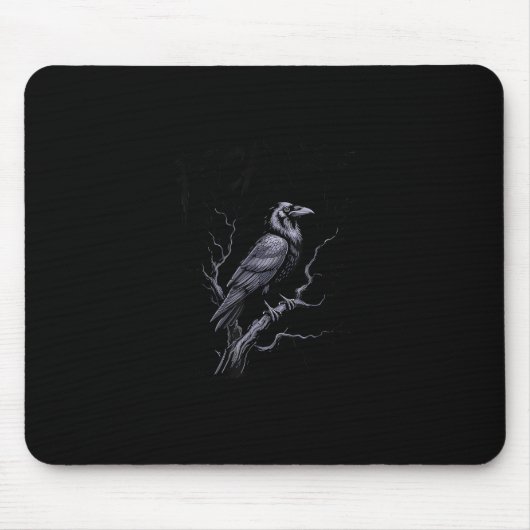 Crow F-Caw-F Funny Bird Saying Humor Meme Mousepad (Vorne)